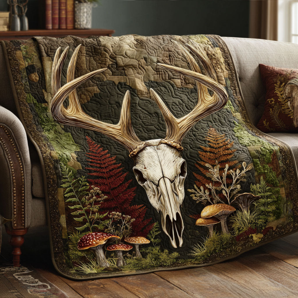 Nature Skull Retreat Quilted Blanket - Baby (30" x 40") - Pack 1