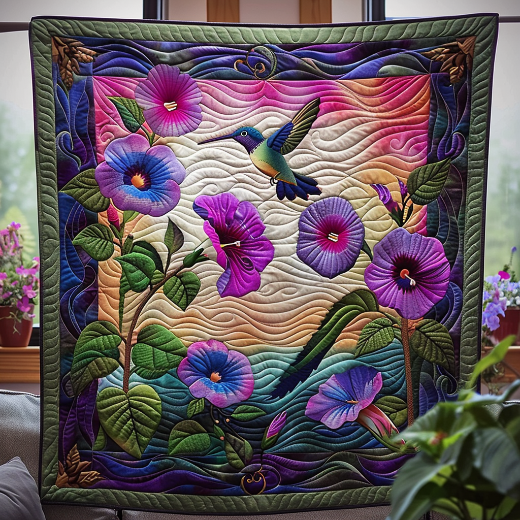 Nature's Harmony Quilted Blanket - Throw (55" x 60")