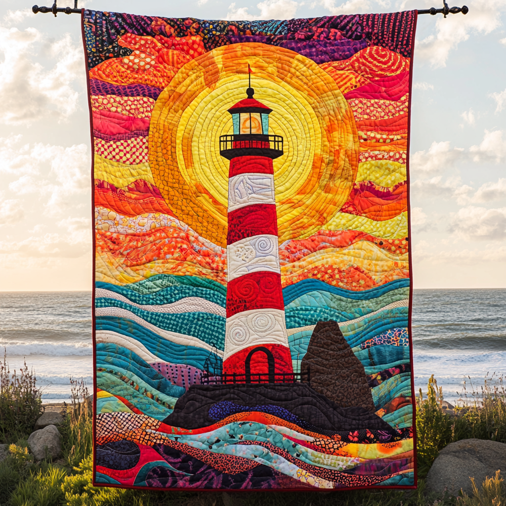 Nautical Haven Quilted Blanket - Throw (55" x 60")