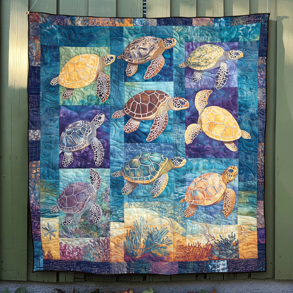 Nautical Haven Quilted Blanket - Throw (55" x 60")