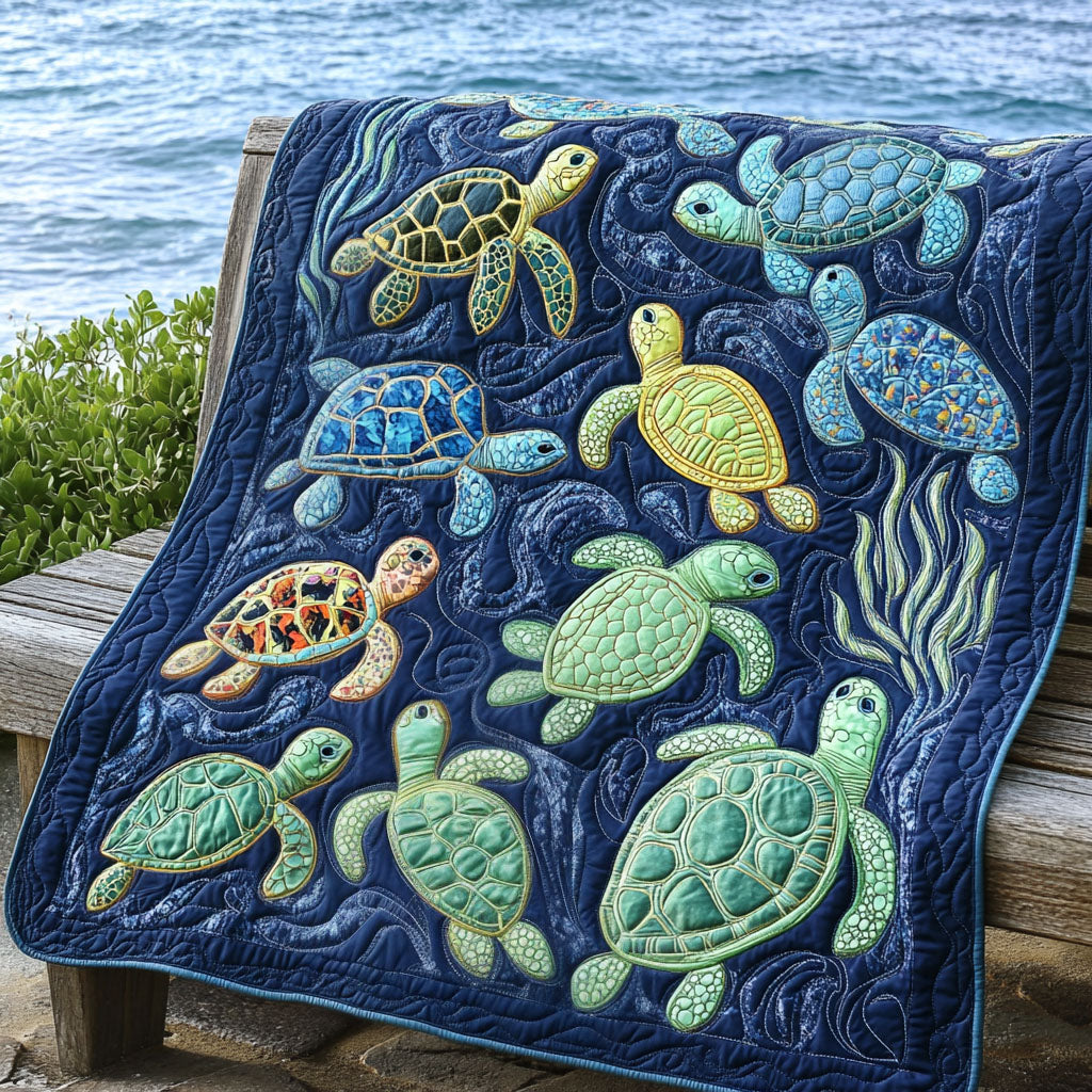 Nautical Nest Quilted Blanket - Throw (55" x 60")