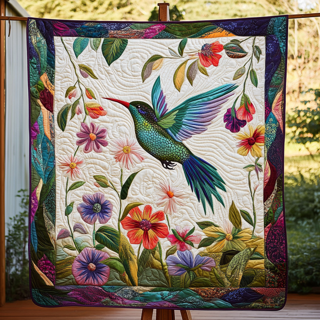 Nectar Dance Quilted Blanket - Throw (55" x 60")