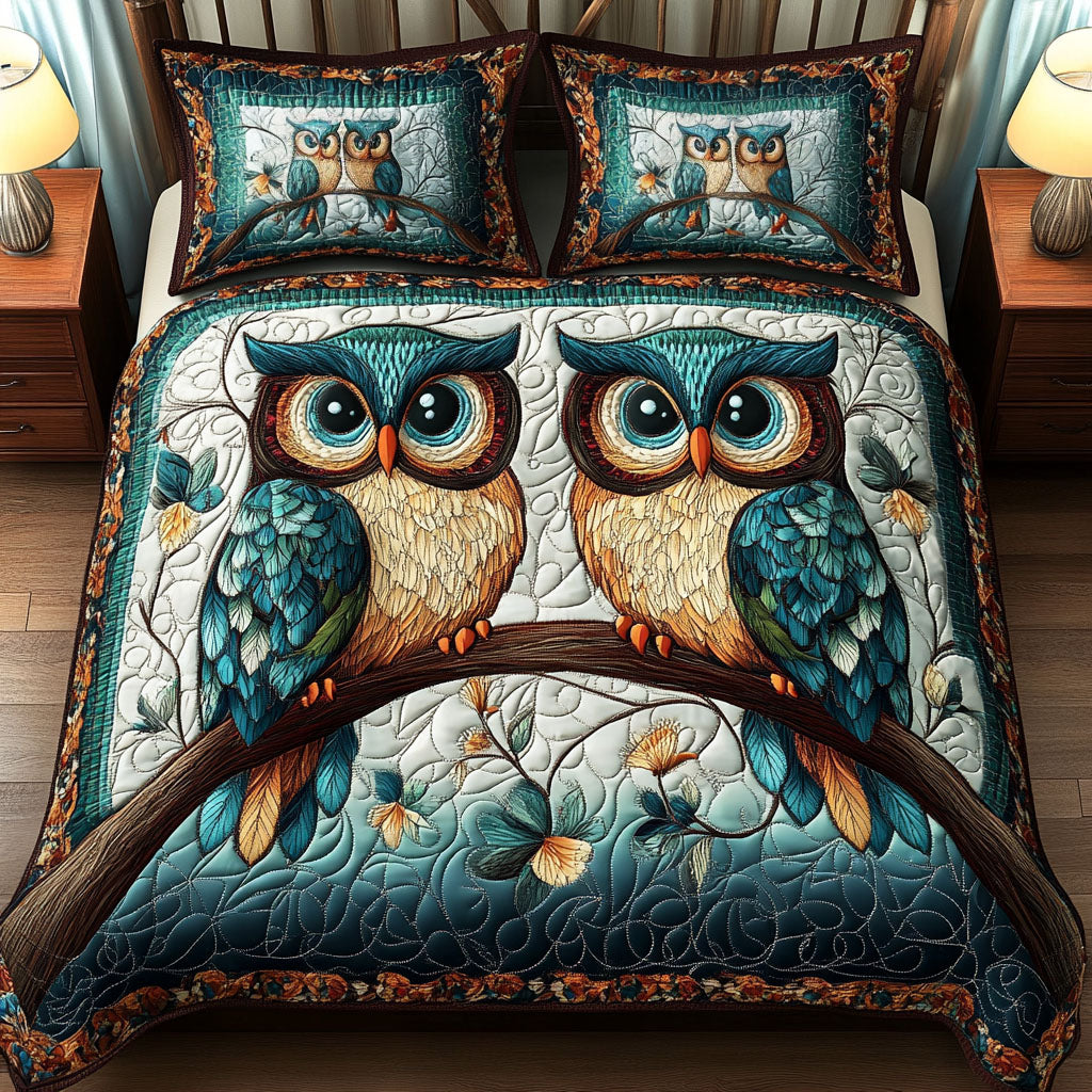 Night Guardians 3-Piece Quilted Bedding Set - Single (59" x 70")