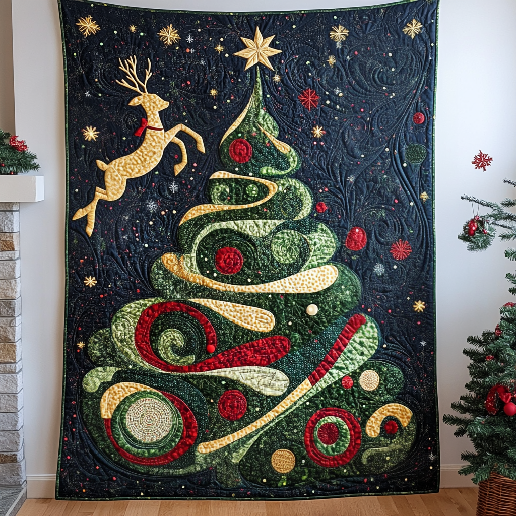 Night Sky Quilted Blanket - Throw (55" x 60")