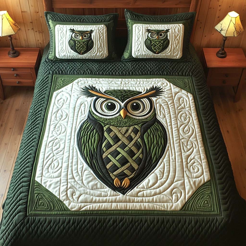 Night Watch 3-Piece Quilted Bedding Set - Single (59" x 70")