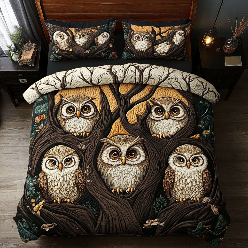 Nightfall Guardian 3-Piece Quilted Bedding Set - Single (59" x 70")