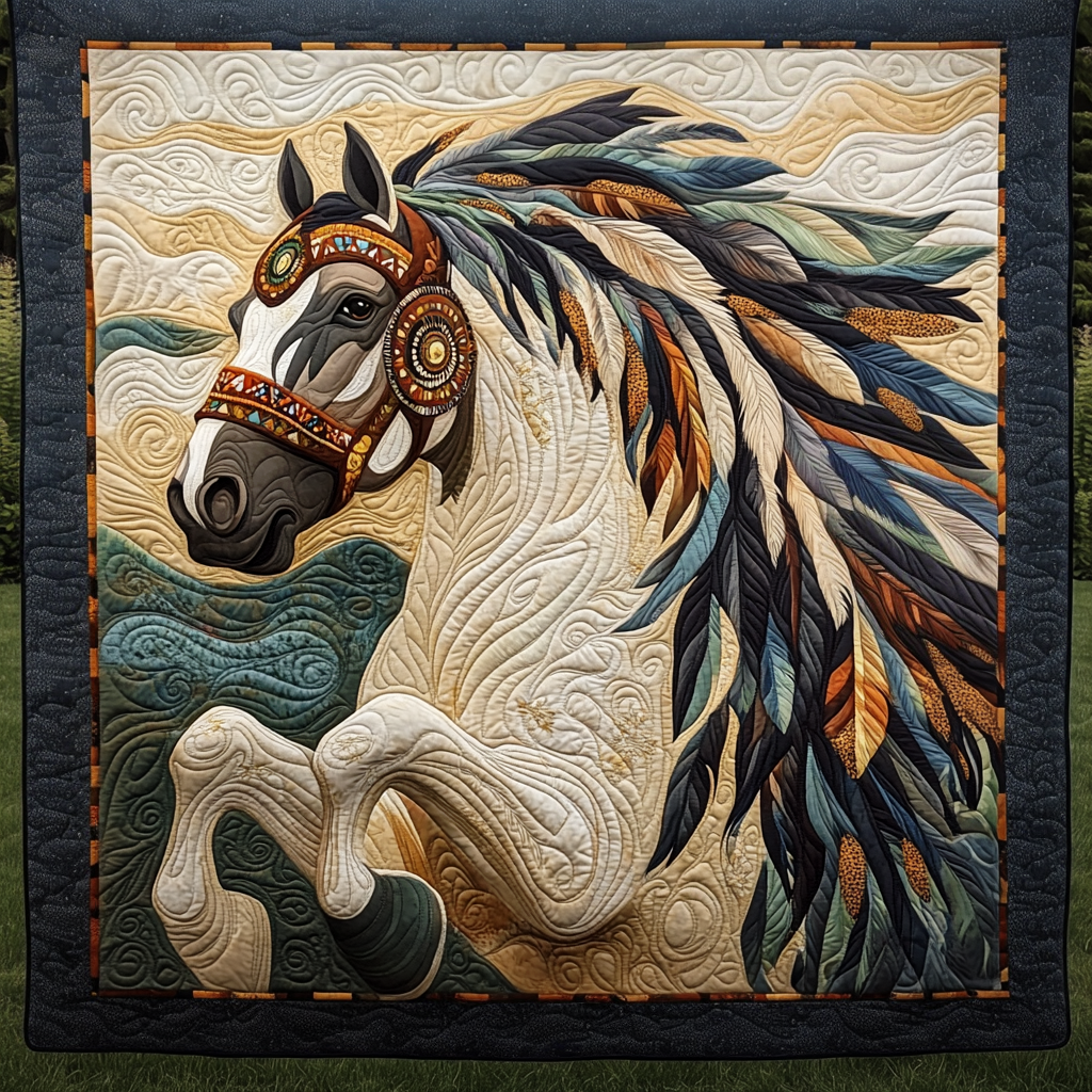 Noble Charger Quilted Blanket - Throw (55" x 60")