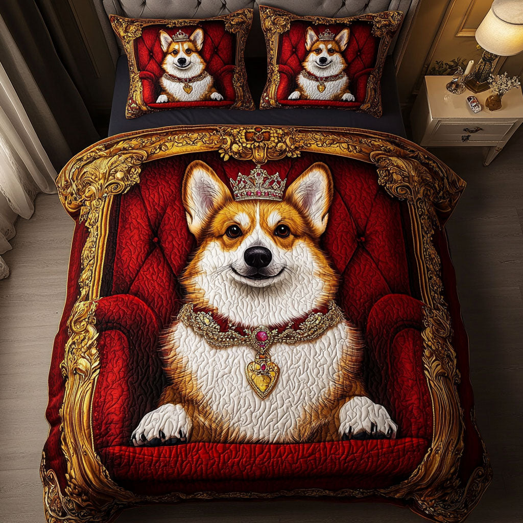 Noble Paws 3-Piece Quilted Bedding Set - Single (59" x 70")