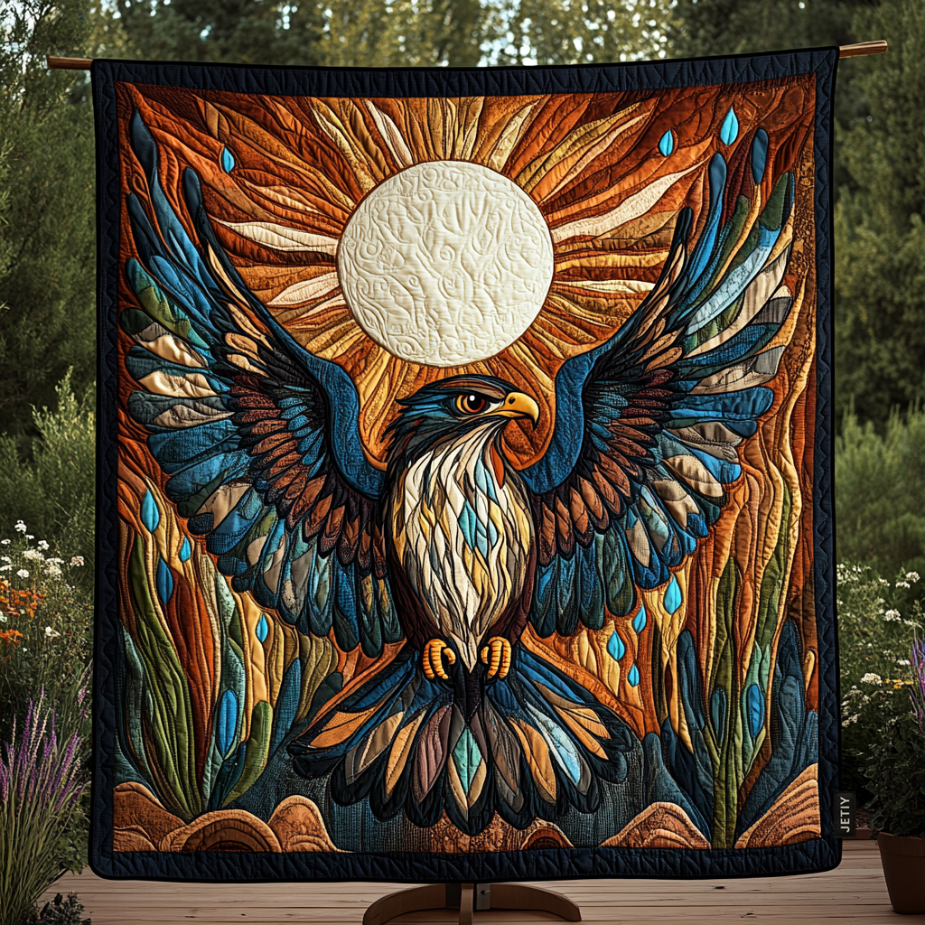 Noble Soar Quilted Blanket - Throw (55" x 60")
