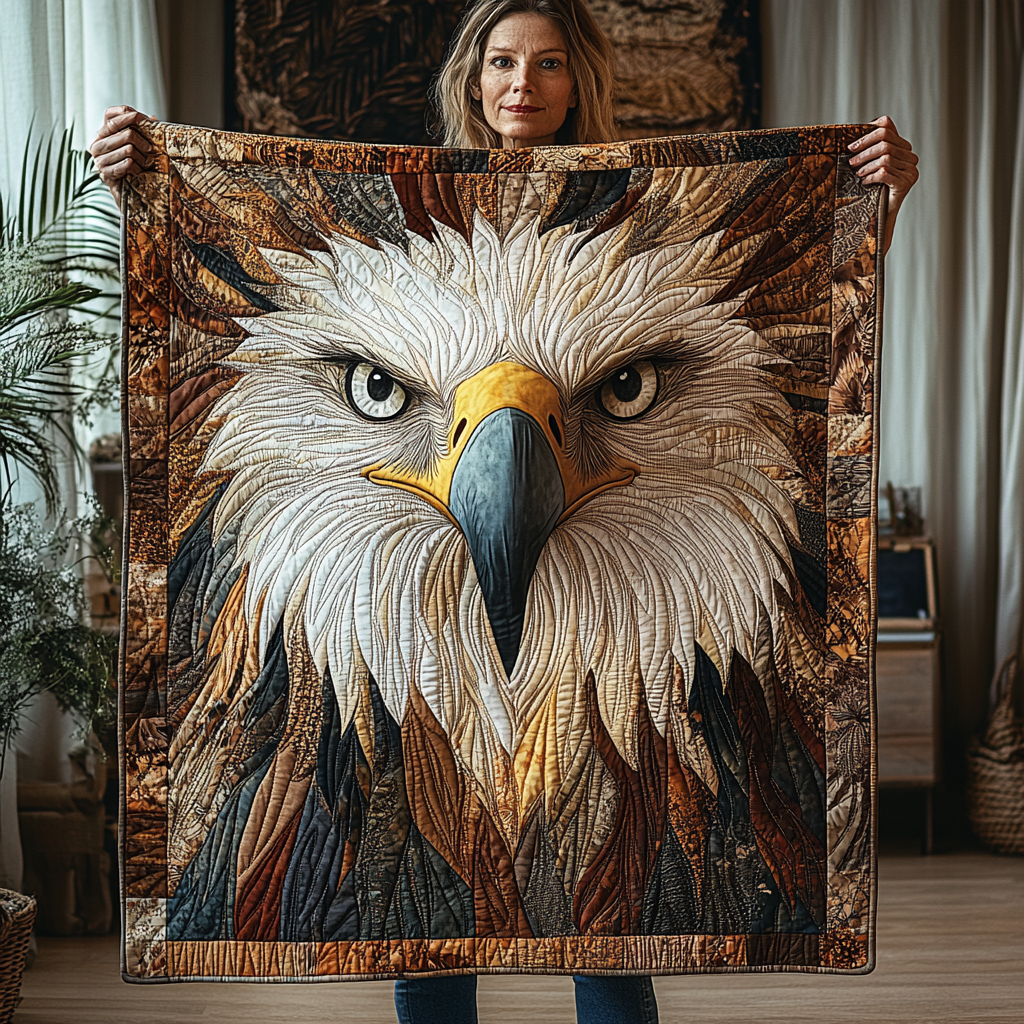 Noble Wings Quilted Blanket - Throw (55" x 60")