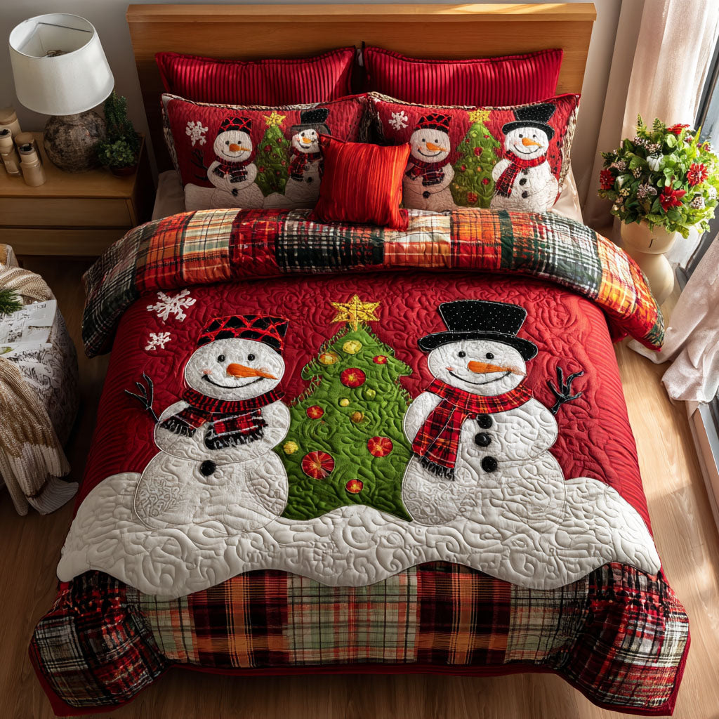 Noel Frost 3-Piece Quilted Bedding Set - Single (59" x 70")