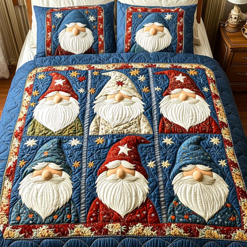 Nordic Whimsy 3-Piece Quilted Bedding Set - Single (59" x 70")