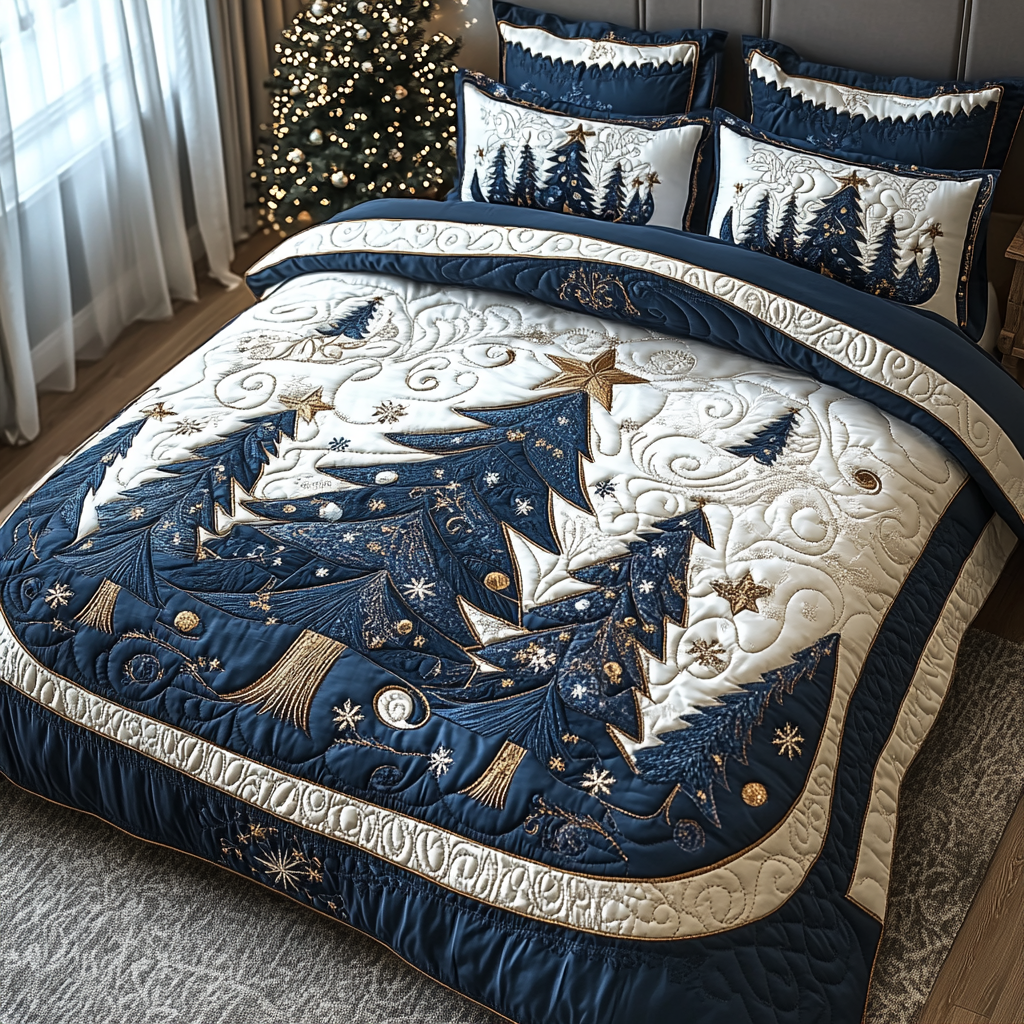 Northern Glow Quilted Bedding Set - Single (59" x 70")