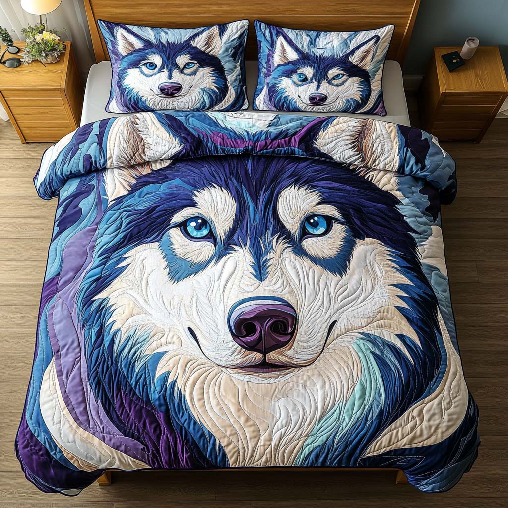 Northern Majesty 3-Piece Quilted Bedding Set - Single (59" x 70")