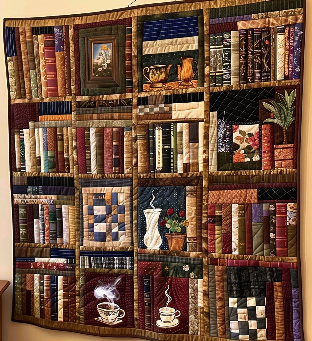 Novel Journey Quilted Blanket - Throw (55" x 60")