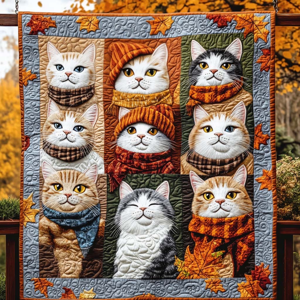 November Nooks Quilted Blanket - Throw (55" x 60")