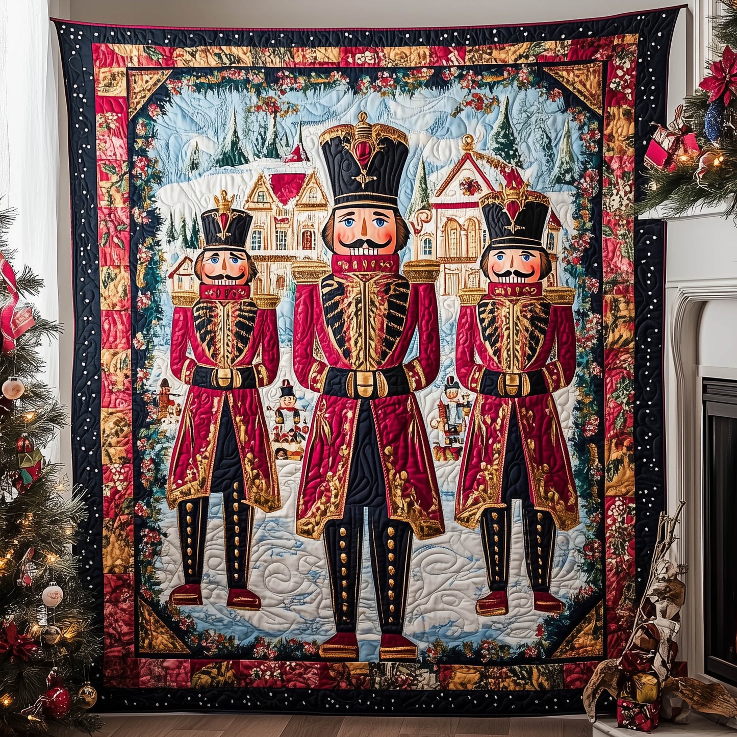 Nutcracker Magic Quilted Blanket - Throw (55" x 60")