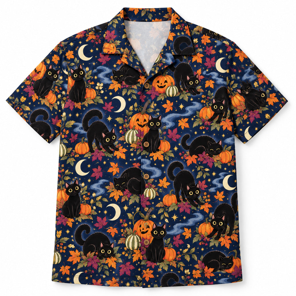 Midnight Pumpkin Prowl Hawaiian Shirt