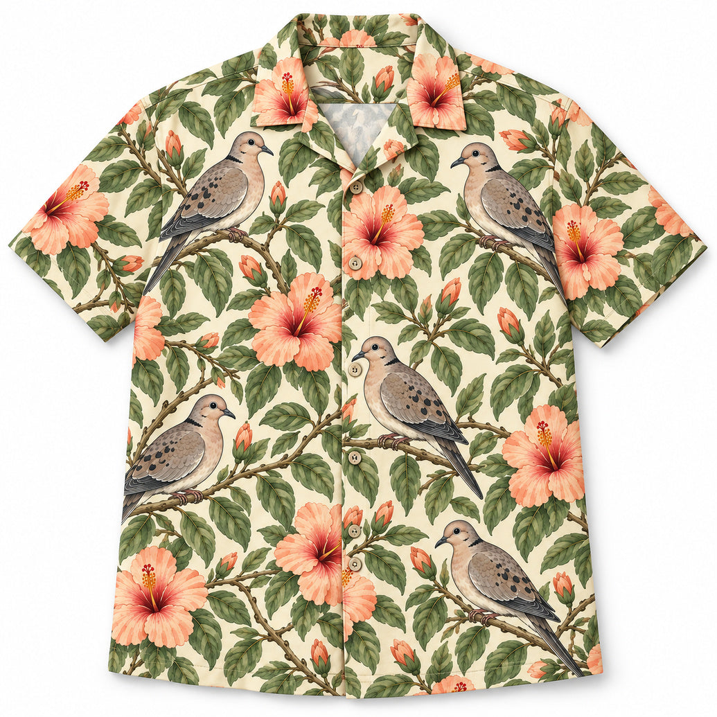 Dawn Dove Canopy Hawaiian Shirt - Artwork Pair Test