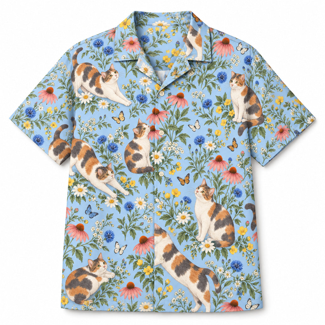Calico Wildflower Drift Hawaiian Shirt