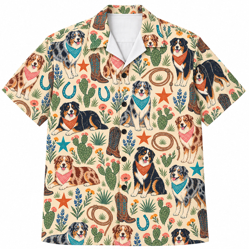 Aussie Desert Star Rodeo Hawaïshirt