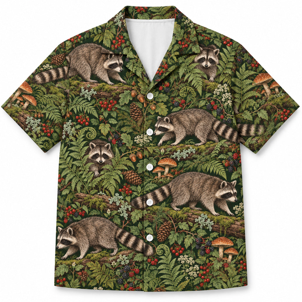 Hawaiihemd „Fern & Berry Foragers“