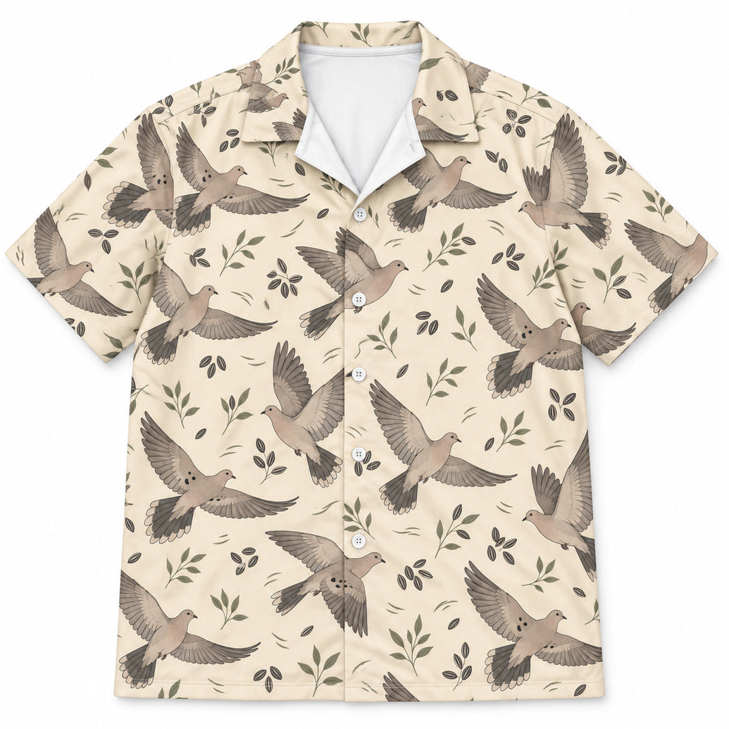 Dove Flight Field Notes Hawaiian Shirt