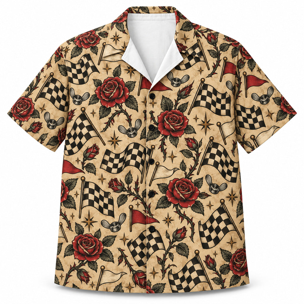 Rose Flag Victory Lap Hawaiian Shirt