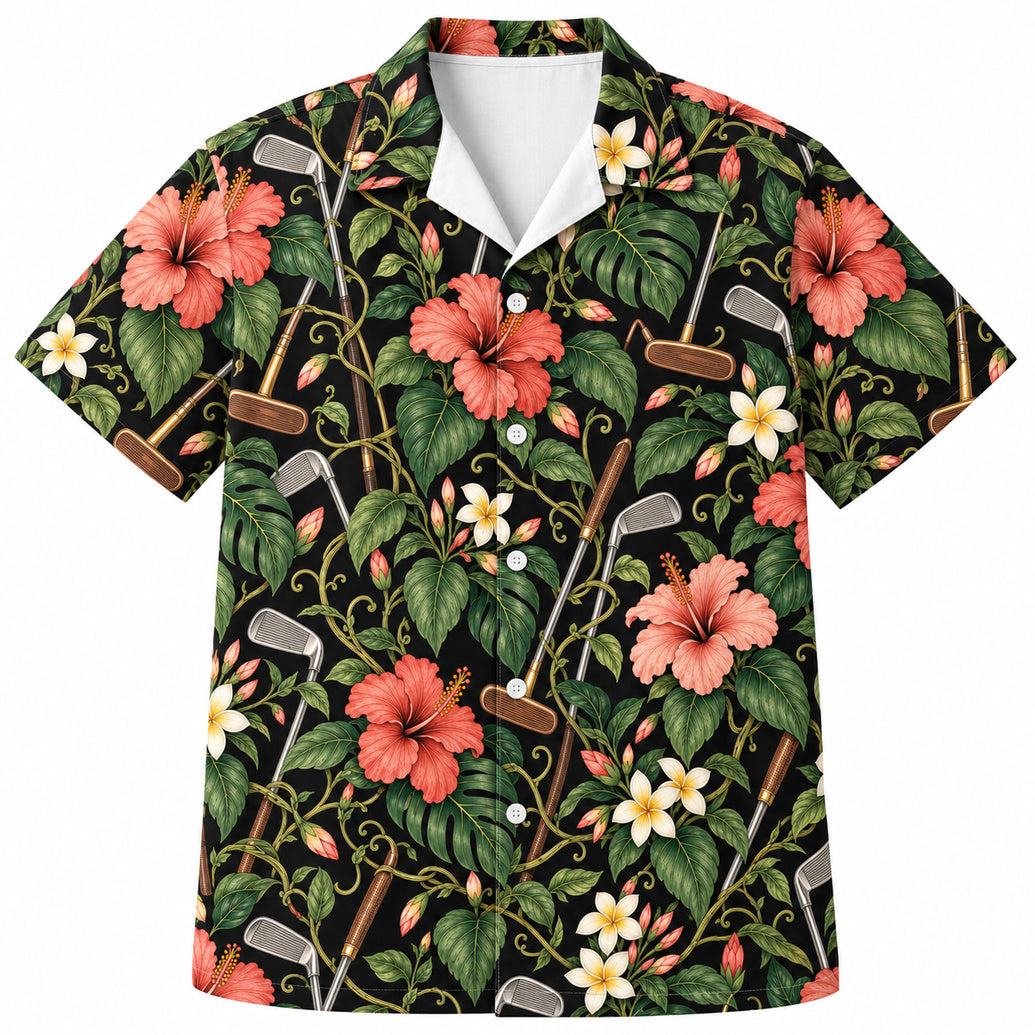 Hawaiihemd „Hibiscus Ironwork Garden“