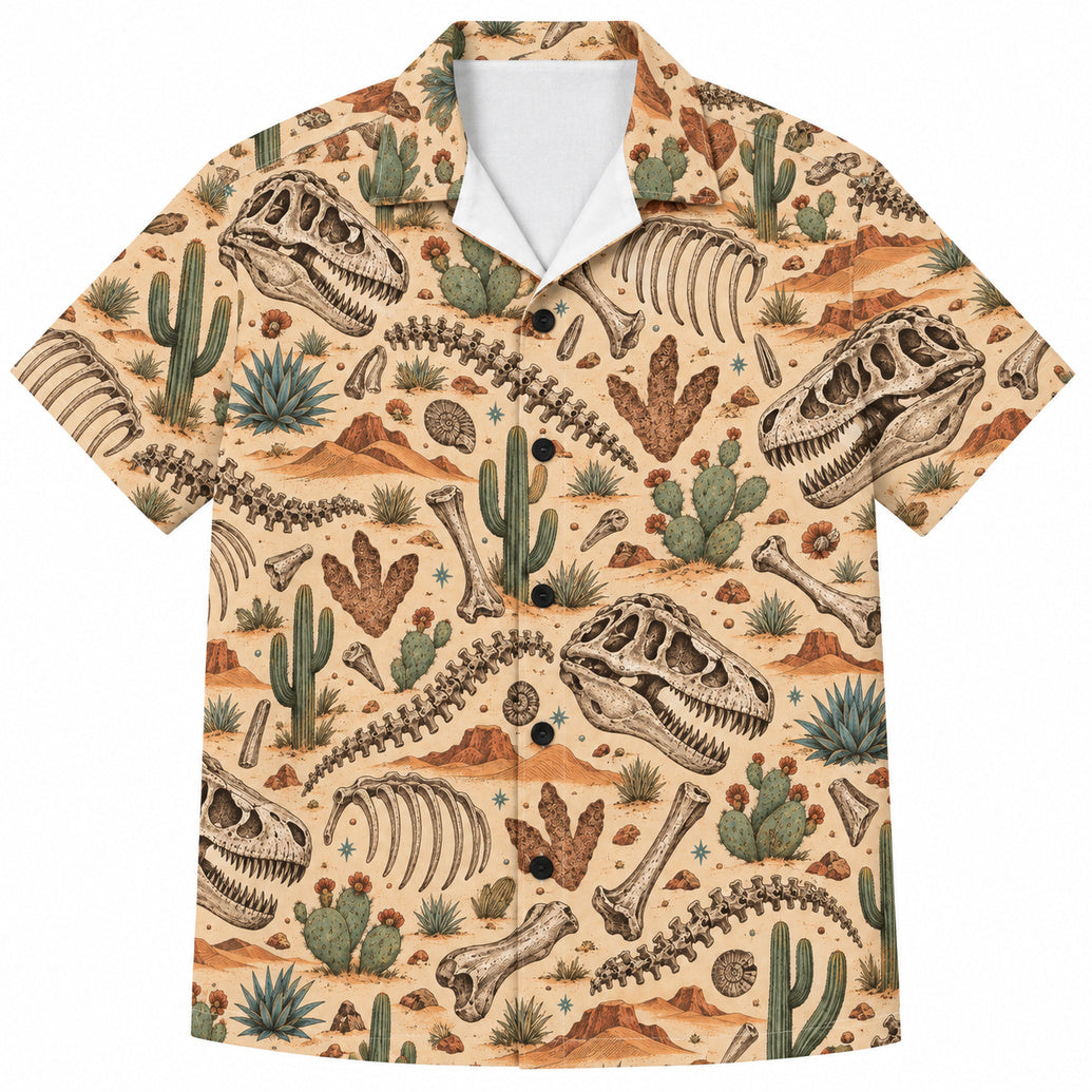Hawaiihemd „Desert Fossil Field Notes“