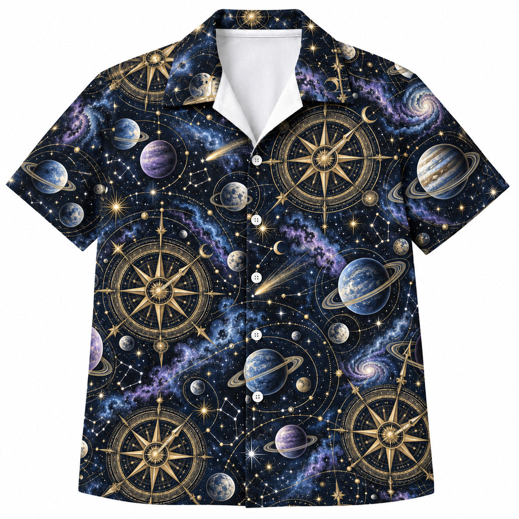 Celestial Compass Voyager Hawaïshirt