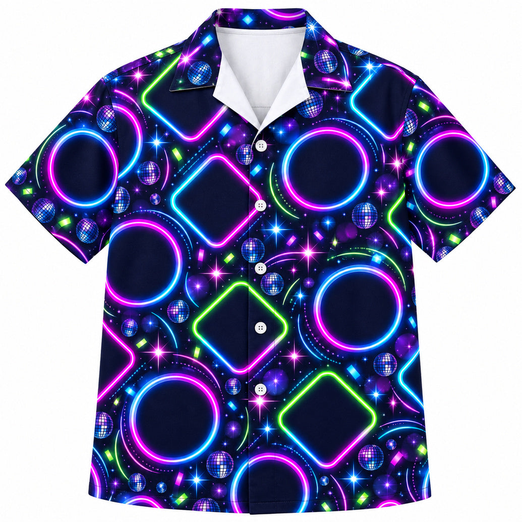 Electric Confetti Portrait Loops Hawaïshirt