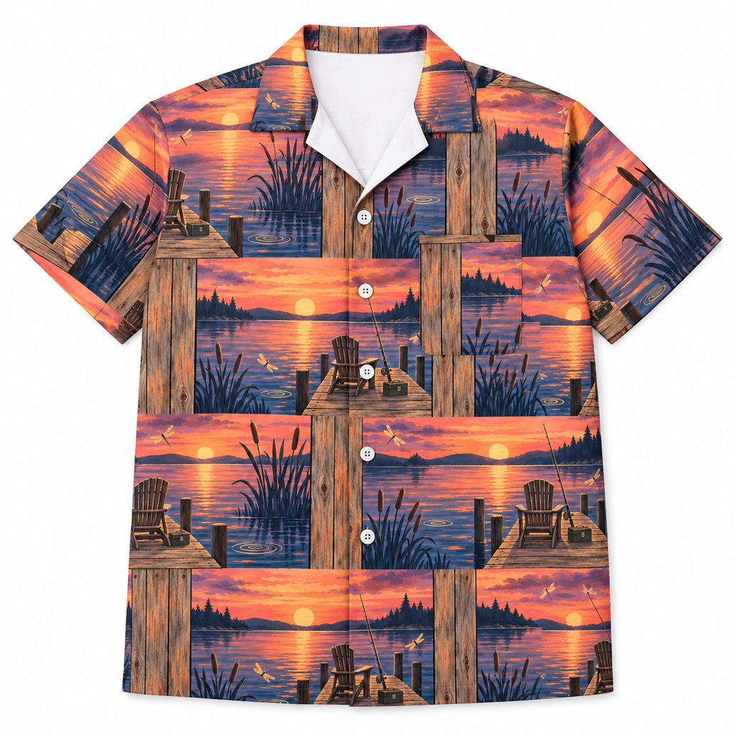 Afterglow at Cedar Pier Hawaiian Shirt