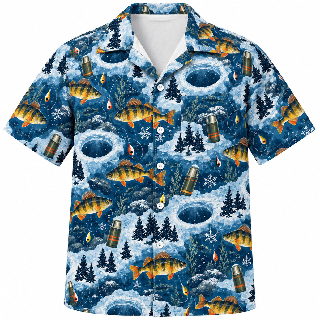Perch Hole Winter Camp Hawaiian Shirt