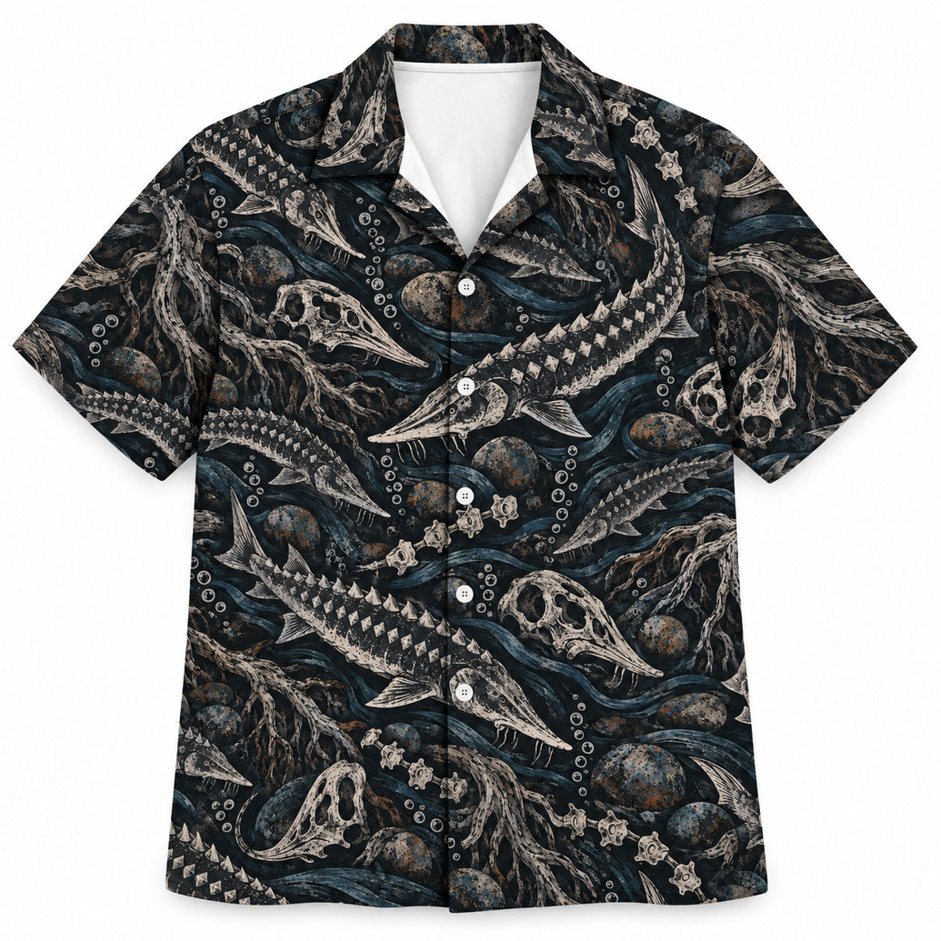Blackwater Sturgeon Ossature Hawaiian Shirt