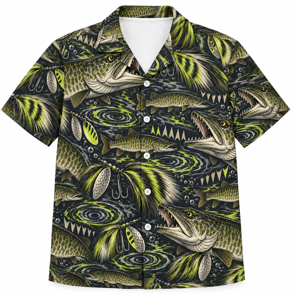 Bucktail Bite Radius Hawaiian Shirt