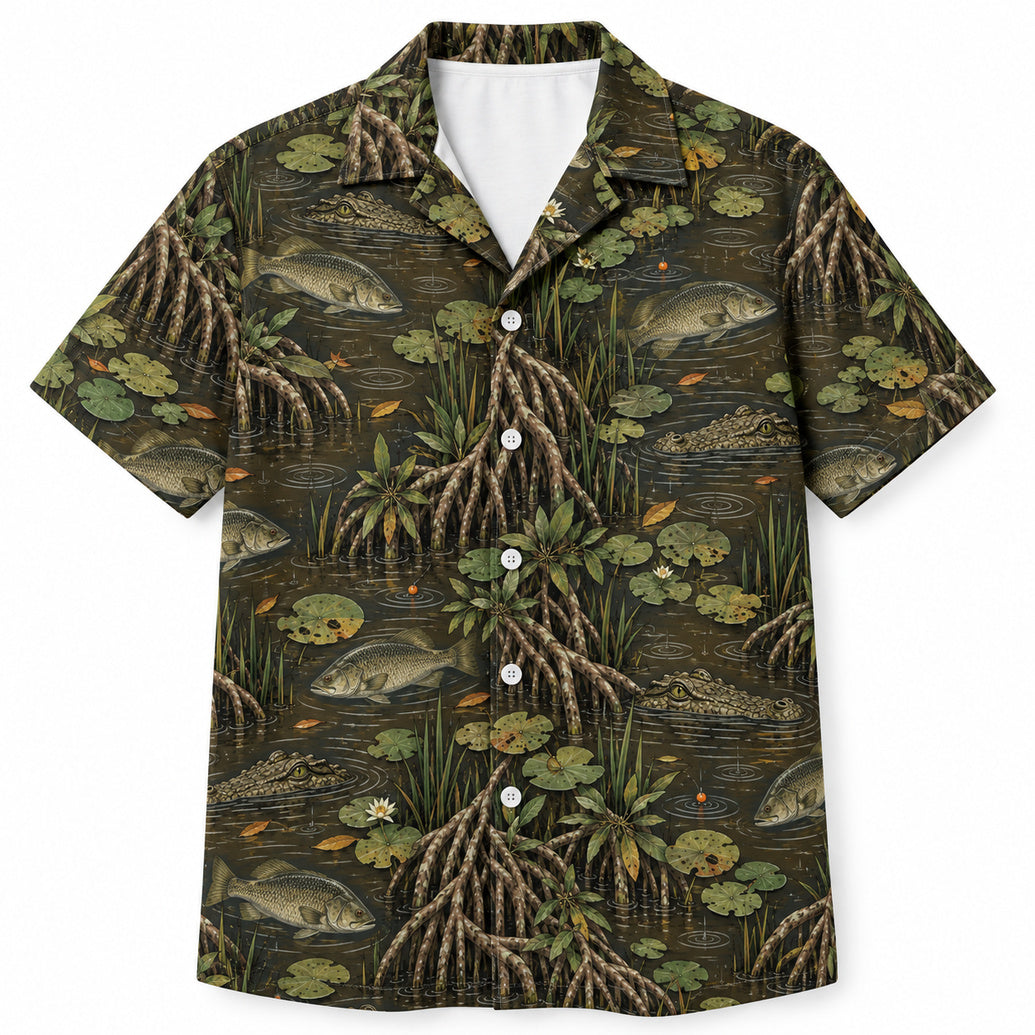 Crocwater Barra Passage Hawaiian Shirt