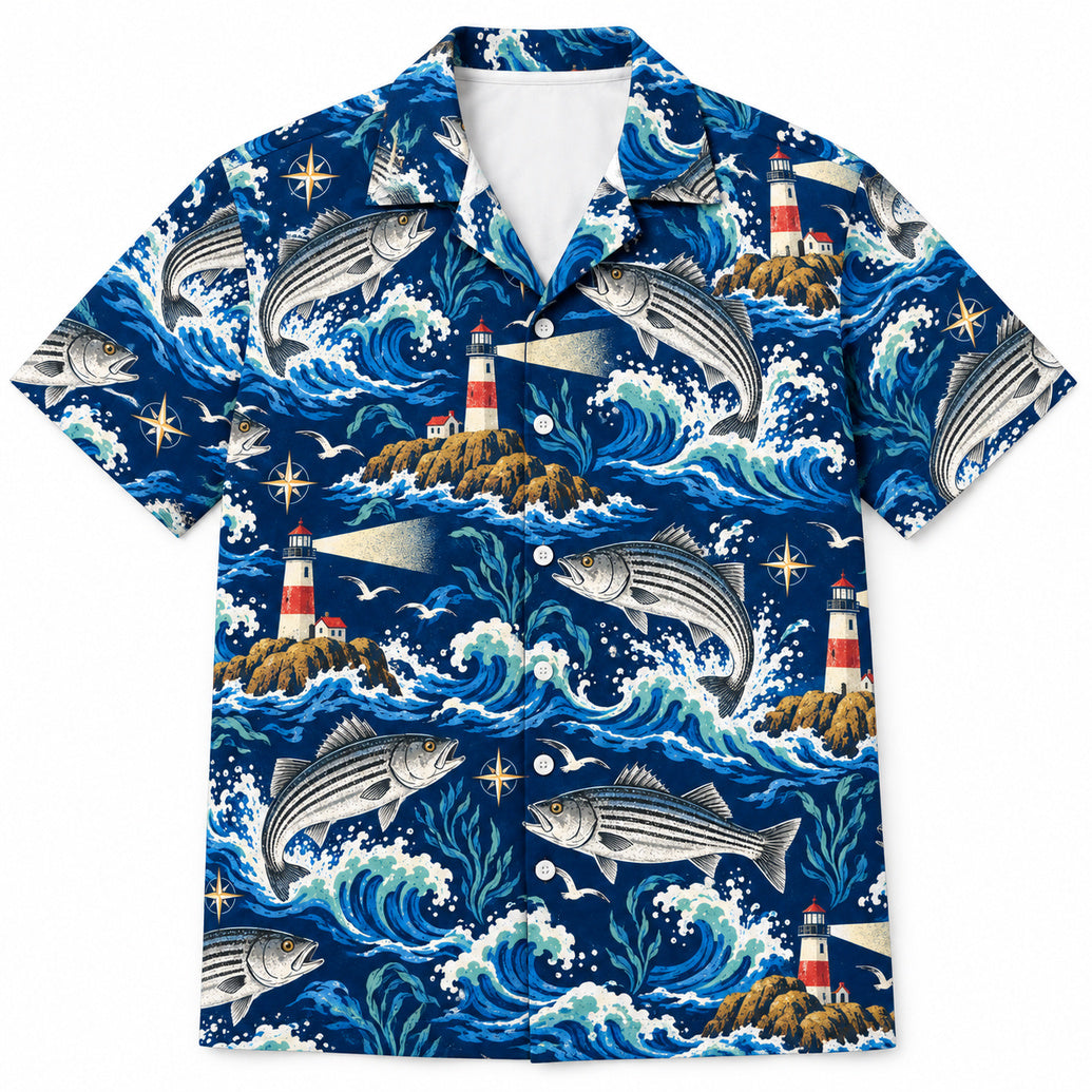 Beacon Breaker Striper Hawaiian Shirt