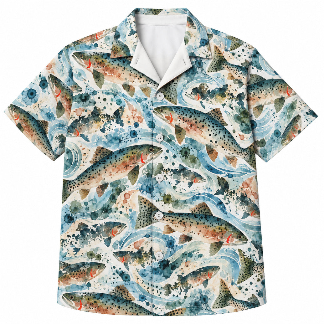 Cutthroat Color Current Hawaiian Shirt