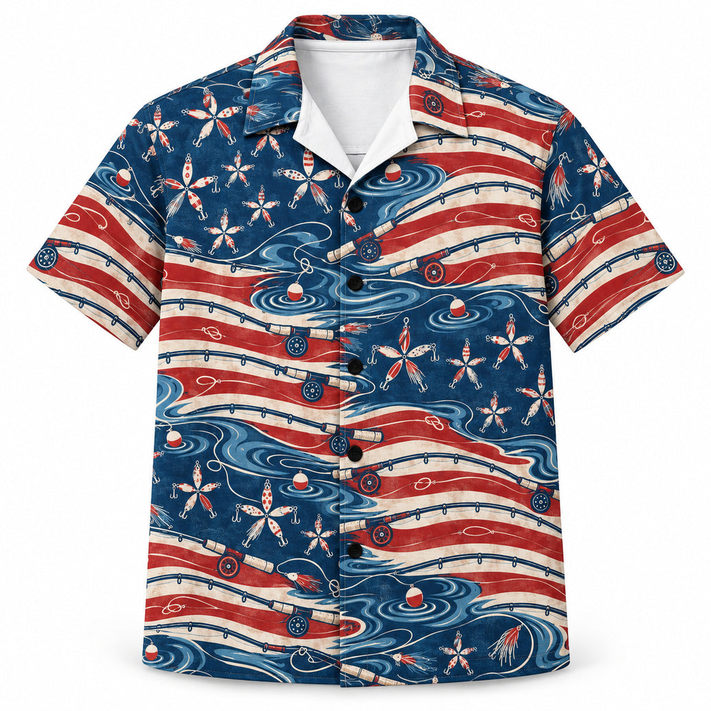 Rodwoven Old Glory Hawaiian Shirt