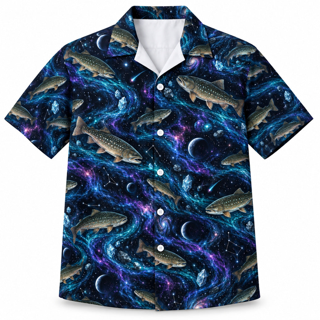 Bull Trout Nebula Passage Hawaiian Shirt