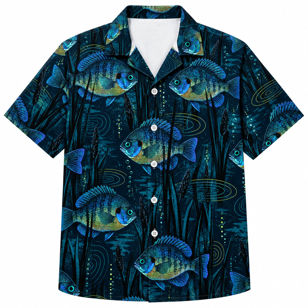 Bluegill Afterdark Signal Hawaiian Shirt