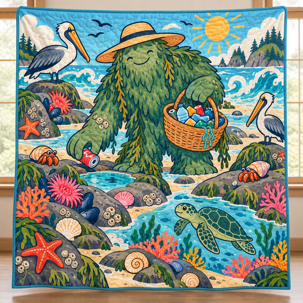 Bigfoot Beach Stewardship Quilt Blanket