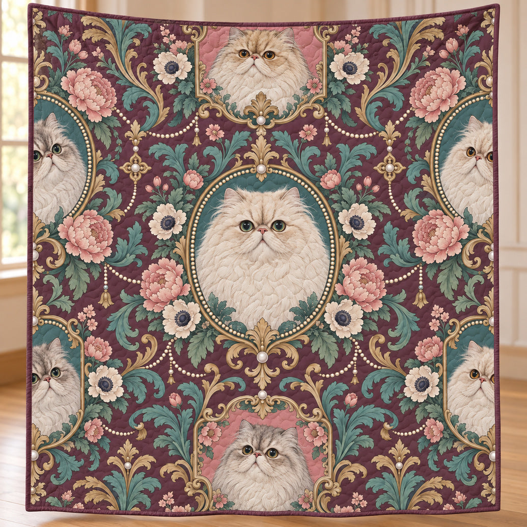 Persian Parlor Mosaic Quilt Blanket
