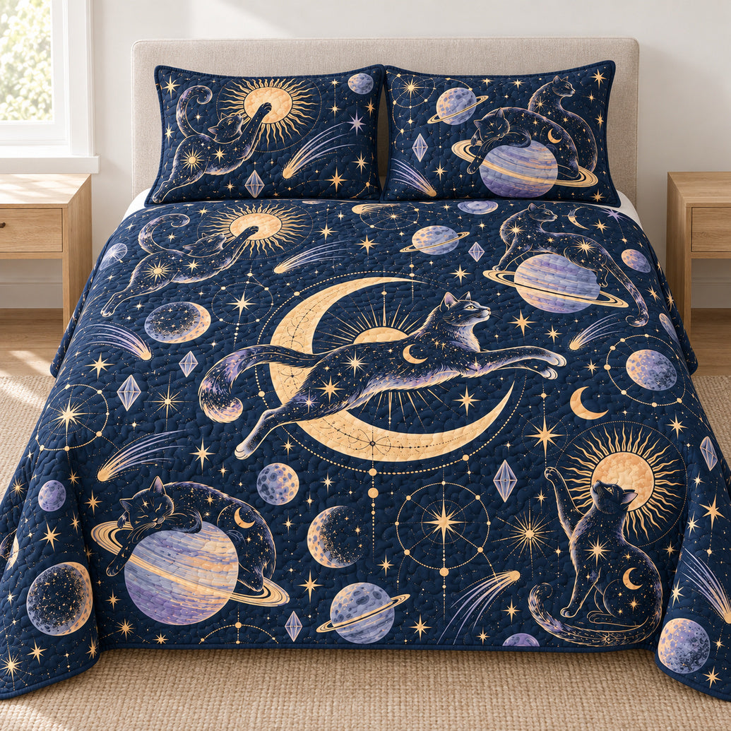 Moonlit Familiar Procession Bedding Set