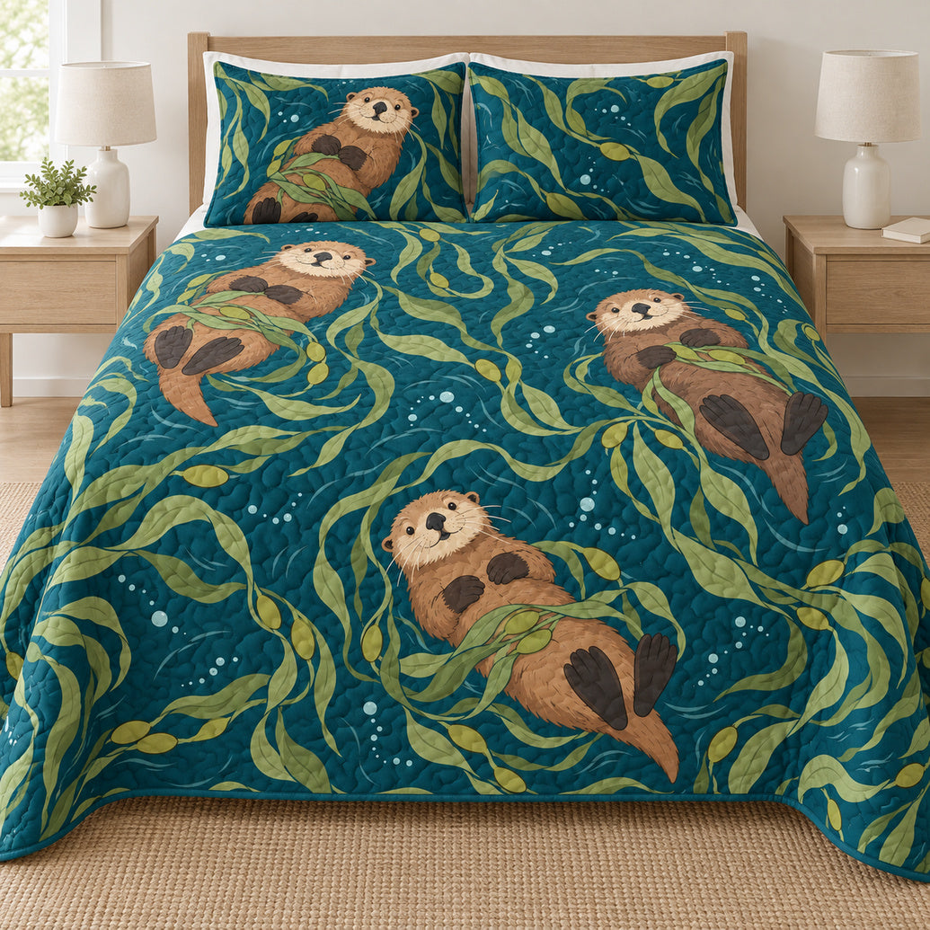 Otter Kelp Constellations Bedding Set
