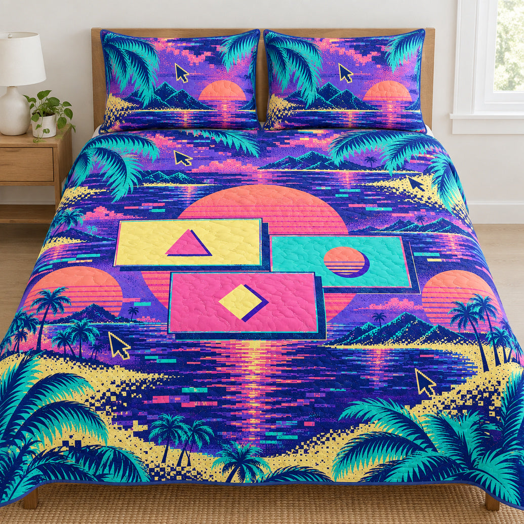 Sunset System Error Lagoon Bedding Set