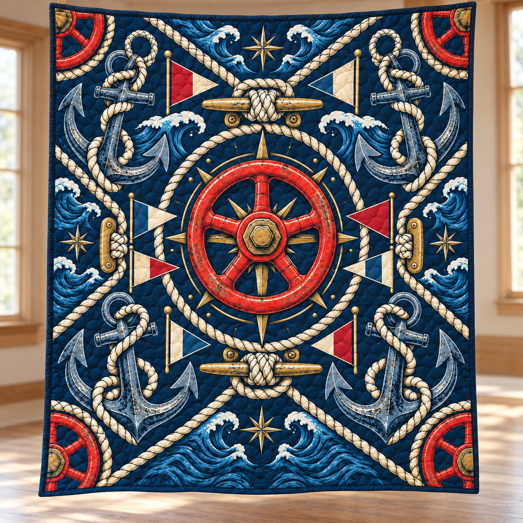 Harbor Valve Regatta Quilt Blanket