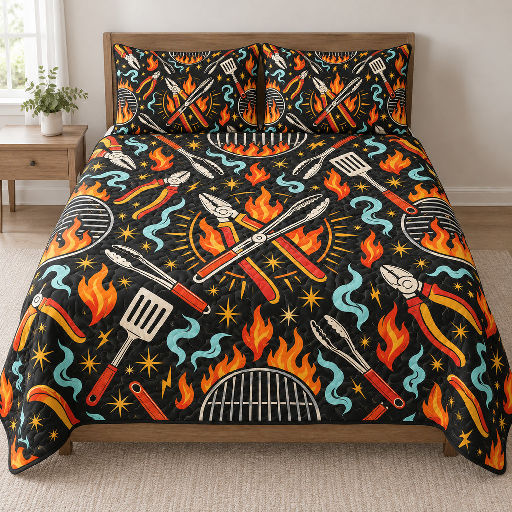 Weekend Wire & Fire Cookout Bedding Set