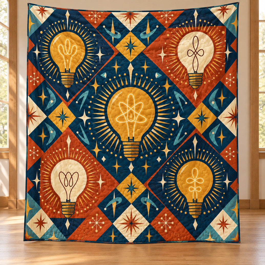 Filament Geometry Social Club Quilt Blanket